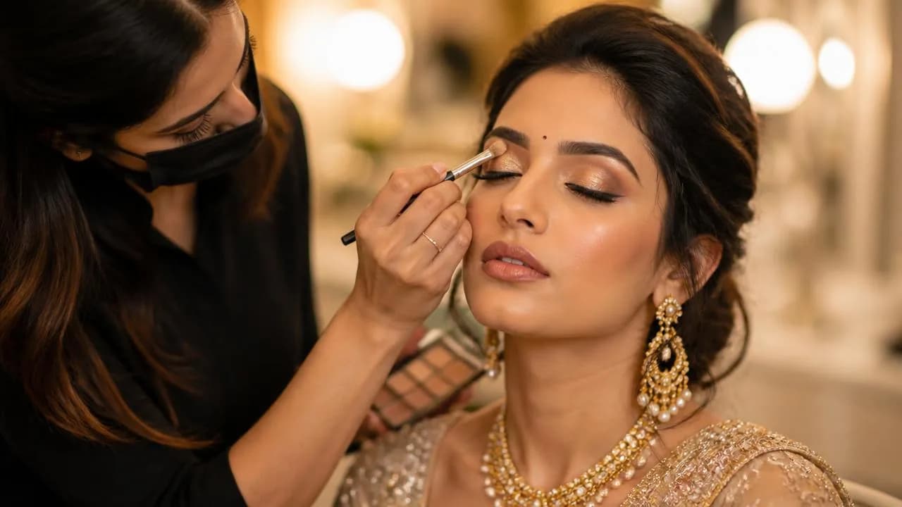 Bridal makeup Awadh