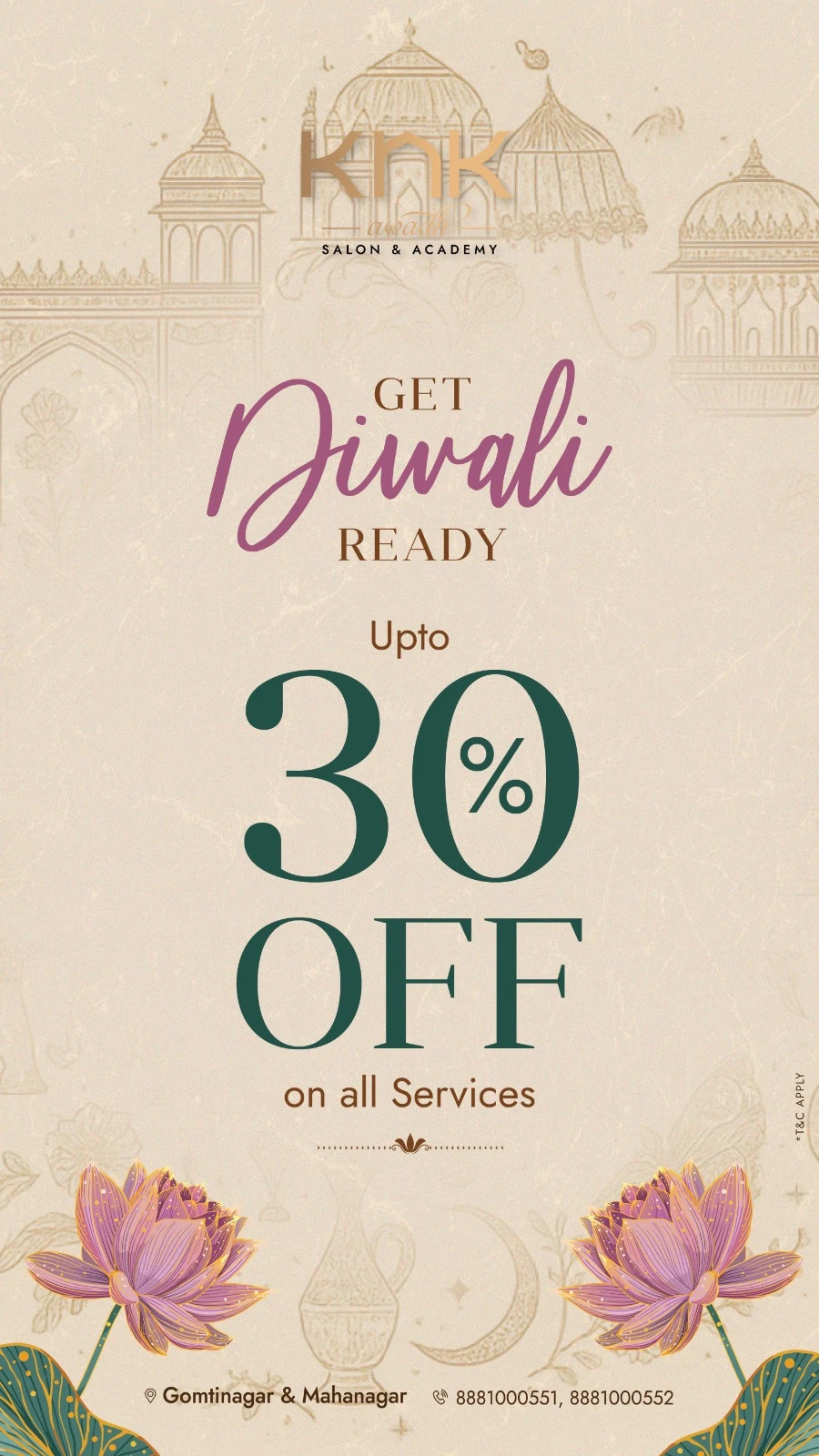 30% off on all salon service