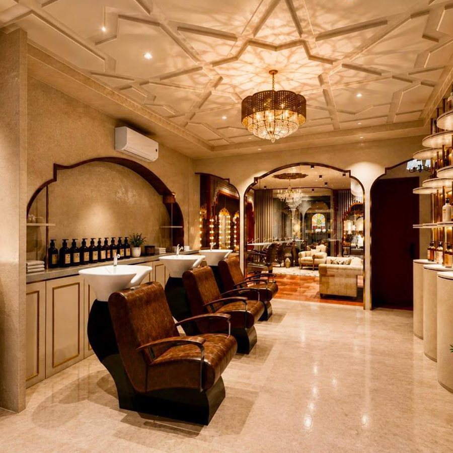 KNK Awadh Salon and SKKIN interior